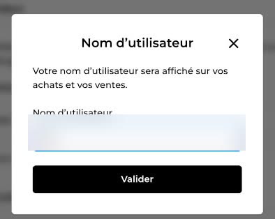 Choix du nom d'utilisateur